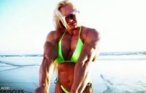 Hot muscle babe Brigita Brezovac in her prime